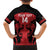 Custom Kenya Rugby Family Matching Off The Shoulder Long Sleeve Dress and Hawaiian Shirt 2024 Go Champions Simbas - Red - Wonder Print Shop
