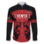 Custom Kenya Rugby Family Matching Off The Shoulder Long Sleeve Dress and Hawaiian Shirt 2024 Go Champions Simbas - Red - Wonder Print Shop