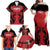 Custom Kenya Rugby Family Matching Off Shoulder Maxi Dress and Hawaiian Shirt 2024 Go Champions Simbas - Red - Wonder Print Shop
