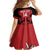 Custom Kenya Rugby Family Matching Off Shoulder Short Dress and Hawaiian Shirt 2024 Go Champions Simbas - Red - Wonder Print Shop