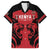Custom Kenya Rugby Family Matching Off Shoulder Short Dress and Hawaiian Shirt 2024 Go Champions Simbas - Red - Wonder Print Shop
