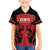 Custom Kenya Rugby Family Matching Off Shoulder Short Dress and Hawaiian Shirt 2024 Go Champions Simbas - Red - Wonder Print Shop