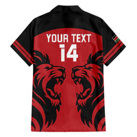 Custom Kenya Rugby Family Matching Puletasi and Hawaiian Shirt 2024 Go Champions Simbas - Red - Wonder Print Shop