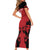 Custom Kenya Rugby Family Matching Short Sleeve Bodycon Dress and Hawaiian Shirt 2024 Go Champions Simbas - Red - Wonder Print Shop