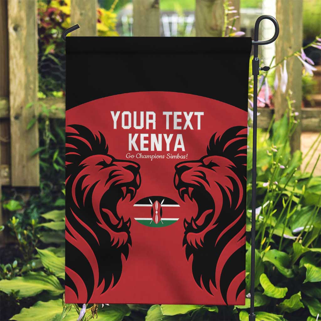 Custom Kenya Rugby Garden Flag 2024 Go Champions Simbas - Red - Wonder Print Shop