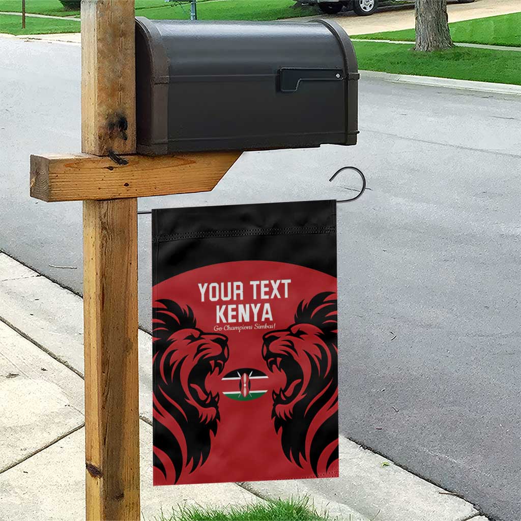 Custom Kenya Rugby Garden Flag 2024 Go Champions Simbas - Red - Wonder Print Shop