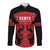 Custom Kenya Rugby Long Sleeve Button Shirt 2024 Go Champions Simbas - Red - Wonder Print Shop