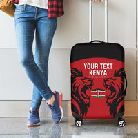 Custom Kenya Rugby Luggage Cover 2024 Go Champions Simbas - Red - Wonder Print Shop
