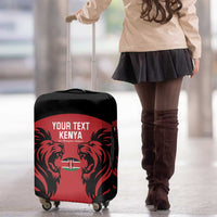Custom Kenya Rugby Luggage Cover 2024 Go Champions Simbas - Red - Wonder Print Shop