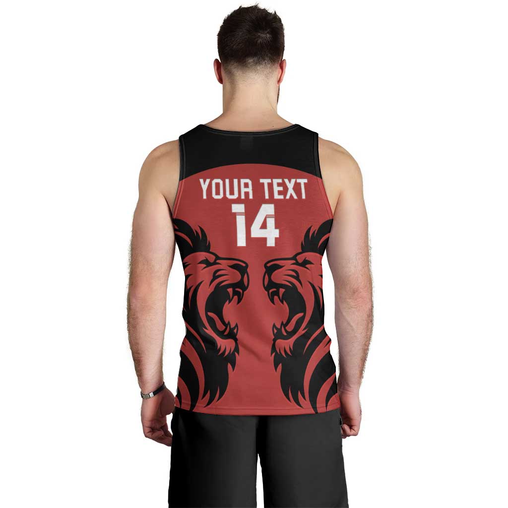 Custom Kenya Rugby Men Tank Top 2024 Go Champions Simbas - Red - Wonder Print Shop