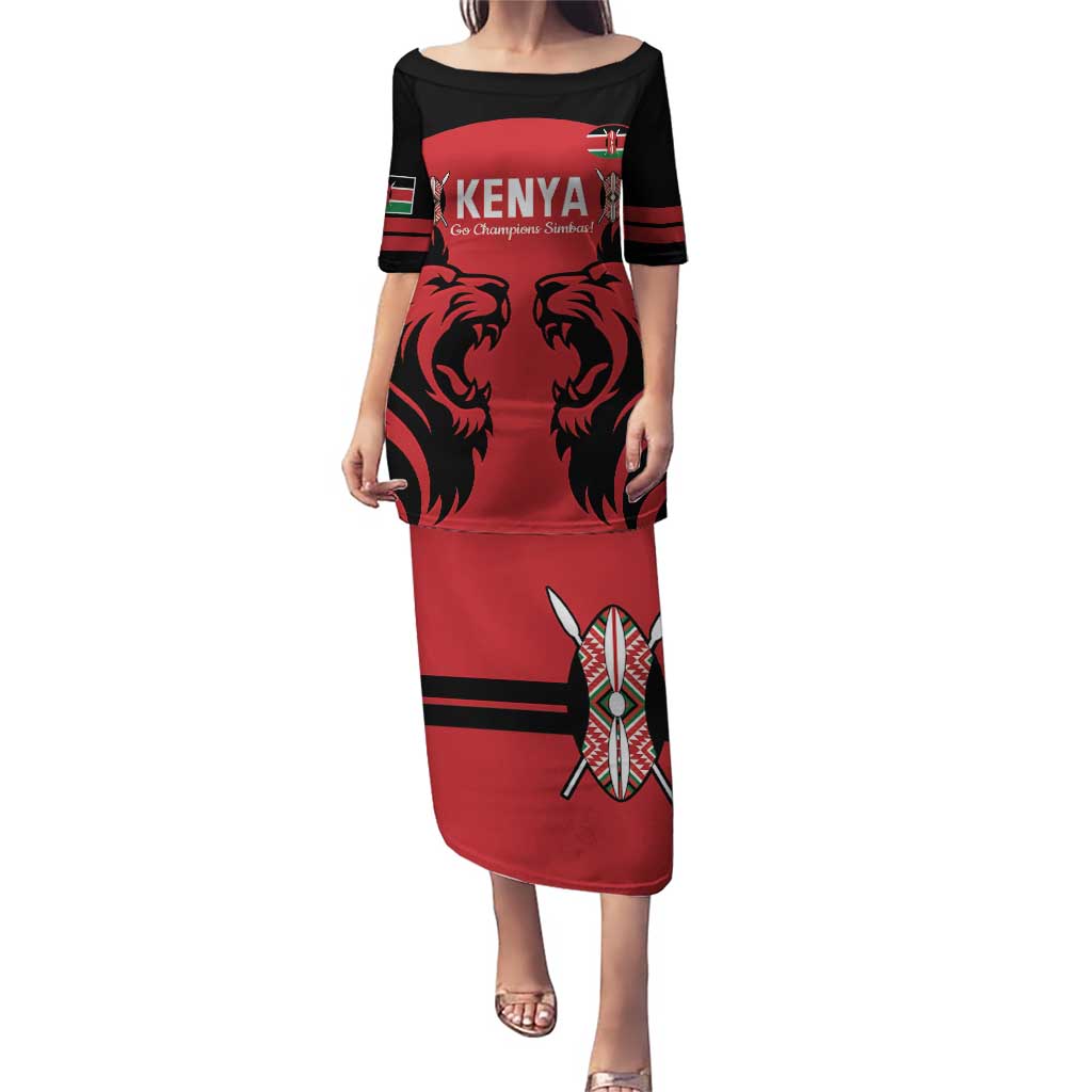 Custom Kenya Rugby Puletasi 2024 Go Champions Simbas - Red - Wonder Print Shop
