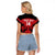 Custom Kenya Rugby Raglan Cropped T Shirt 2024 Go Champions Simbas - Red - Wonder Print Shop