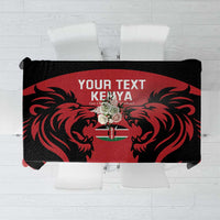Custom Kenya Rugby Tablecloth 2024 Go Champions Simbas - Red - Wonder Print Shop