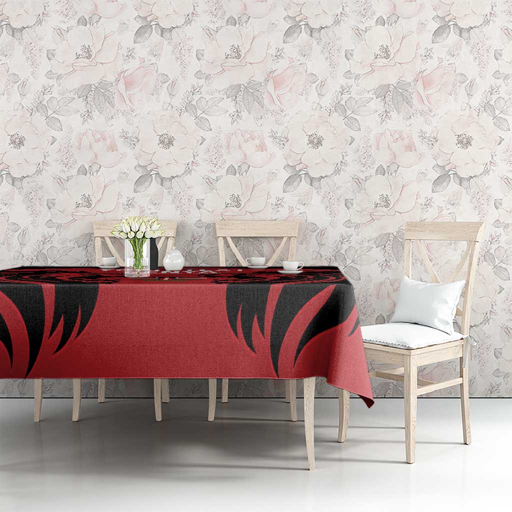 Custom Kenya Rugby Tablecloth 2024 Go Champions Simbas - Red - Wonder Print Shop