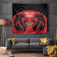 Custom Kenya Rugby Tapestry 2024 Go Champions Simbas - Red - Wonder Print Shop