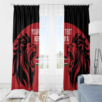 Custom Kenya Rugby Window Curtain 2024 Go Champions Simbas - Red - Wonder Print Shop