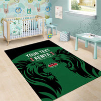 Custom Kenya Rugby Area Rug 2024 Go Champions Simbas - Green - Wonder Print Shop