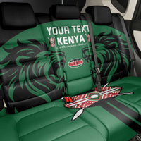Custom Kenya Rugby Back Car Seat Cover 2024 Go Champions Simbas - Green - Wonder Print Shop