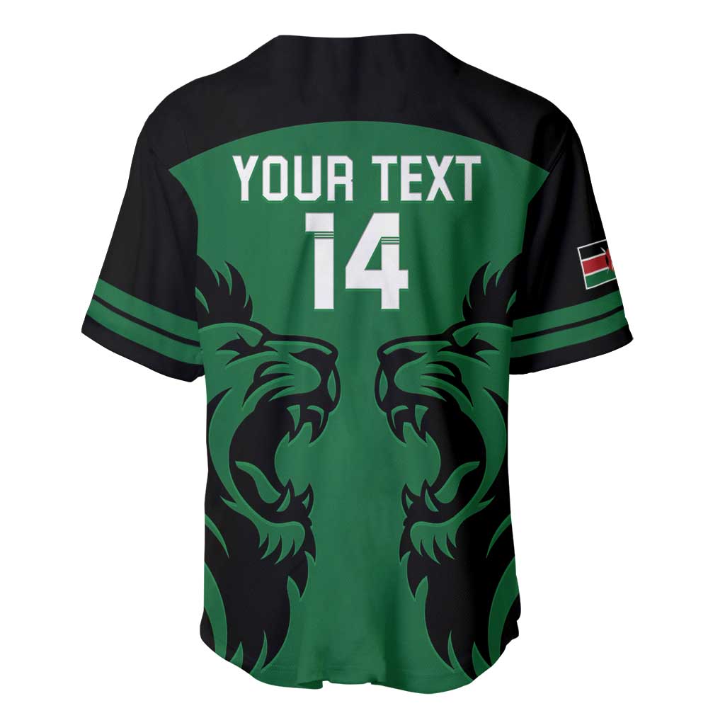 Custom Kenya Rugby Baseball Jersey 2024 Go Champions Simbas - Green - Wonder Print Shop