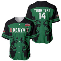 Custom Kenya Rugby Baseball Jersey 2024 Go Champions Simbas - Green - Wonder Print Shop