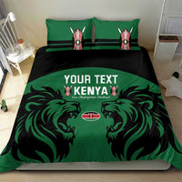Custom Kenya Rugby Bedding Set 2024 Go Champions Simbas - Green - Wonder Print Shop