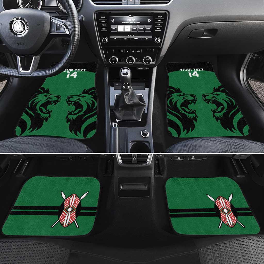 Custom Kenya Rugby Car Mats 2024 Go Champions Simbas - Green - Wonder Print Shop