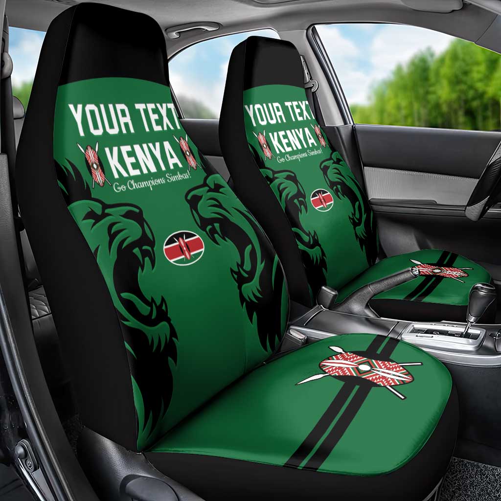 Custom Kenya Rugby Car Seat Cover 2024 Go Champions Simbas - Green - Wonder Print Shop