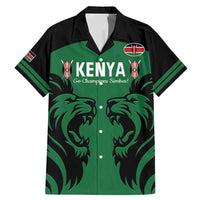 Custom Kenya Rugby Family Matching Mermaid Dress and Hawaiian Shirt 2024 Go Champions Simbas - Green - Wonder Print Shop