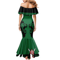 Custom Kenya Rugby Family Matching Mermaid Dress and Hawaiian Shirt 2024 Go Champions Simbas - Green - Wonder Print Shop