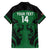 Custom Kenya Rugby Family Matching Off The Shoulder Long Sleeve Dress and Hawaiian Shirt 2024 Go Champions Simbas - Green - Wonder Print Shop