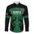 Custom Kenya Rugby Family Matching Off The Shoulder Long Sleeve Dress and Hawaiian Shirt 2024 Go Champions Simbas - Green - Wonder Print Shop