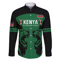 Custom Kenya Rugby Family Matching Short Sleeve Bodycon Dress and Hawaiian Shirt 2024 Go Champions Simbas - Green - Wonder Print Shop