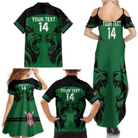 Custom Kenya Rugby Family Matching Summer Maxi Dress and Hawaiian Shirt 2024 Go Champions Simbas - Green - Wonder Print Shop