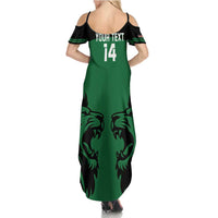 Custom Kenya Rugby Family Matching Summer Maxi Dress and Hawaiian Shirt 2024 Go Champions Simbas - Green - Wonder Print Shop