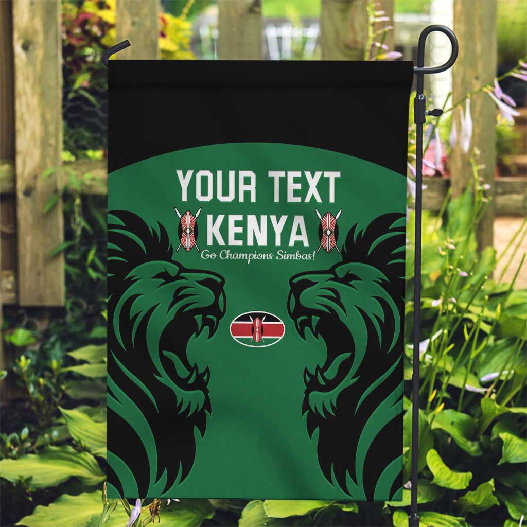 Custom Kenya Rugby Garden Flag 2024 Go Champions Simbas - Green - Wonder Print Shop