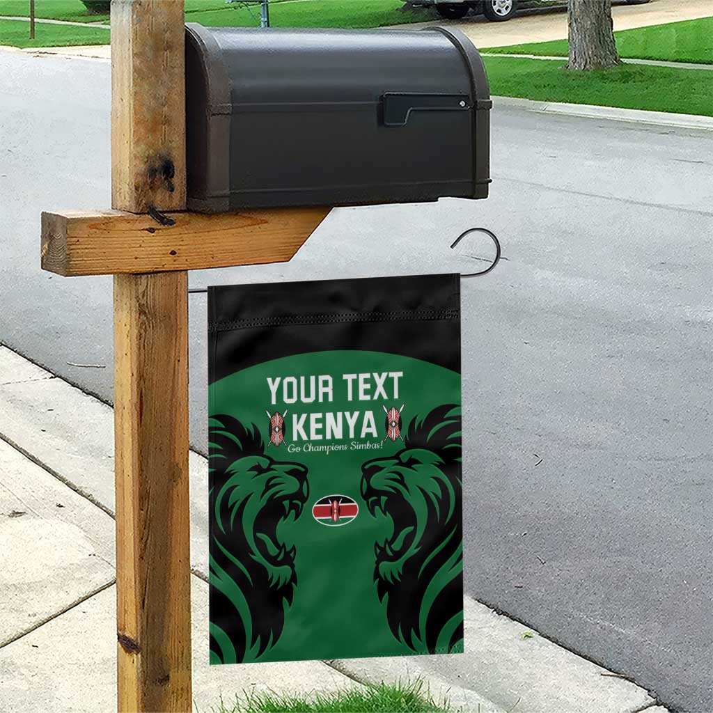 Custom Kenya Rugby Garden Flag 2024 Go Champions Simbas - Green - Wonder Print Shop