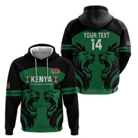Custom Kenya Rugby Hoodie 2024 Go Champions Simbas - Green - Wonder Print Shop