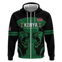 Custom Kenya Rugby Hoodie 2024 Go Champions Simbas - Green - Wonder Print Shop