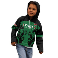 Custom Kenya Rugby Kid Hoodie 2024 Go Champions Simbas - Green - Wonder Print Shop