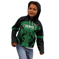 Custom Kenya Rugby Kid Hoodie 2024 Go Champions Simbas - Green - Wonder Print Shop