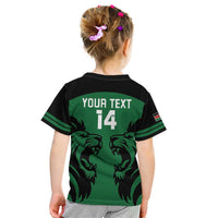 Custom Kenya Rugby Kid T Shirt 2024 Go Champions Simbas - Green - Wonder Print Shop