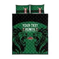 Custom Kenya Rugby Quilt Bed Set 2024 Go Champions Simbas - Green - Wonder Print Shop