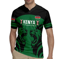 Custom Kenya Rugby Rugby Jersey 2024 Go Champions Simbas - Green - Wonder Print Shop