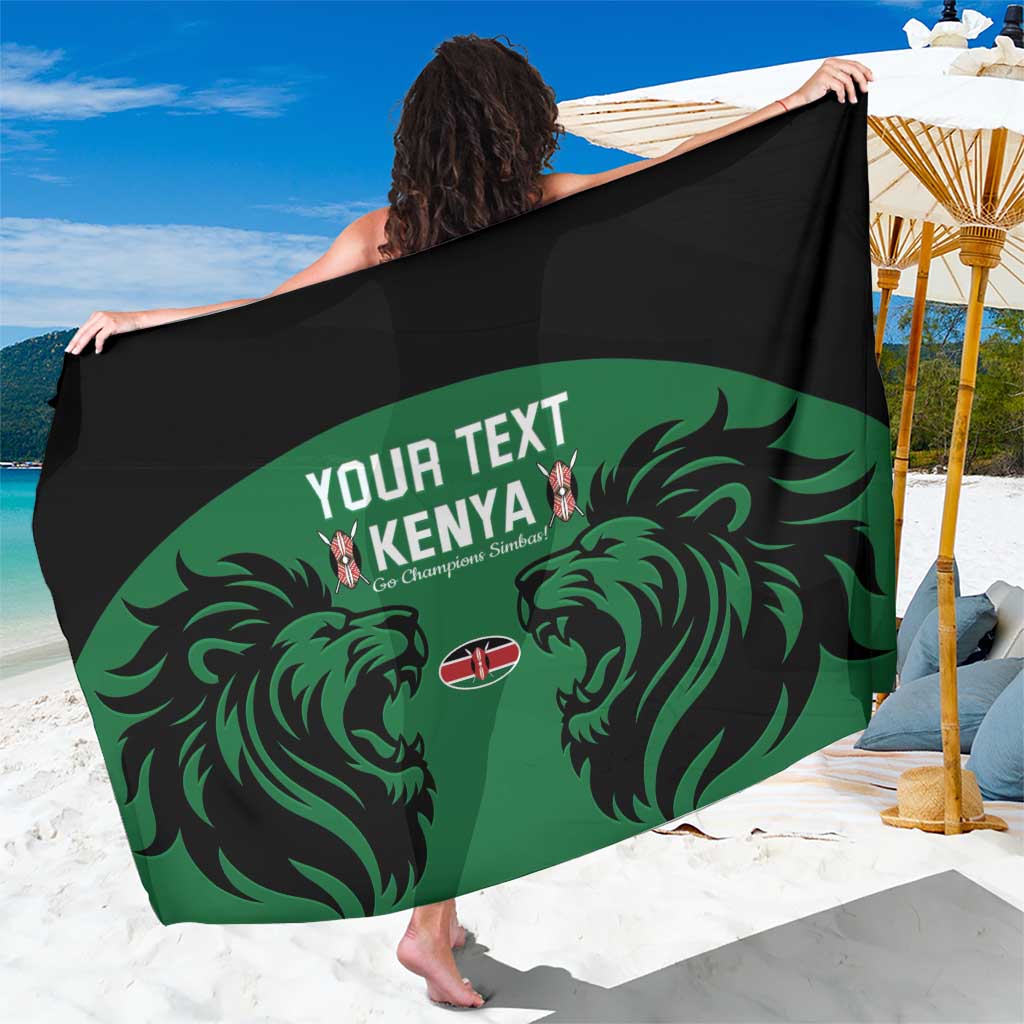 Custom Kenya Rugby Sarong 2024 Go Champions Simbas - Green - Wonder Print Shop