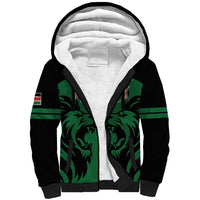 Custom Kenya Rugby Sherpa Hoodie 2024 Go Champions Simbas - Green - Wonder Print Shop