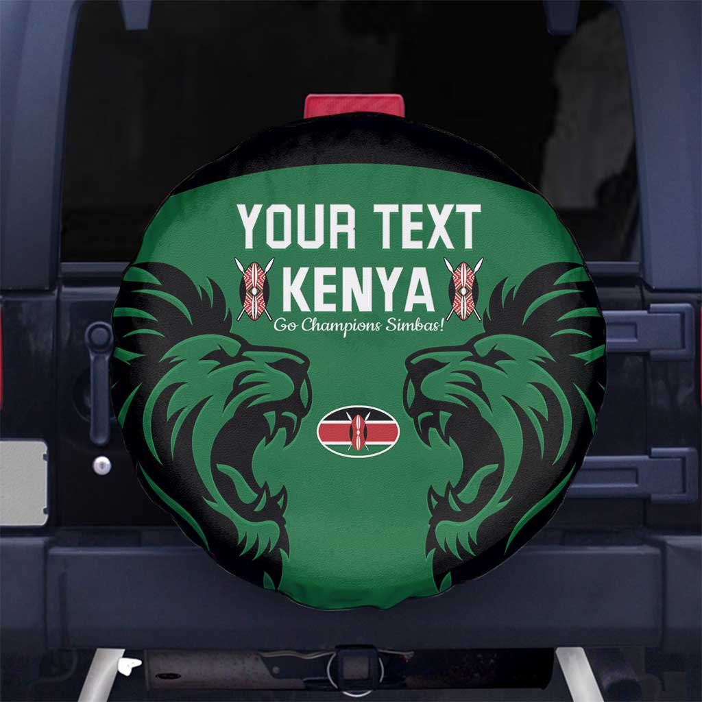 Custom Kenya Rugby Spare Tire Cover 2024 Go Champions Simbas - Green - Wonder Print Shop