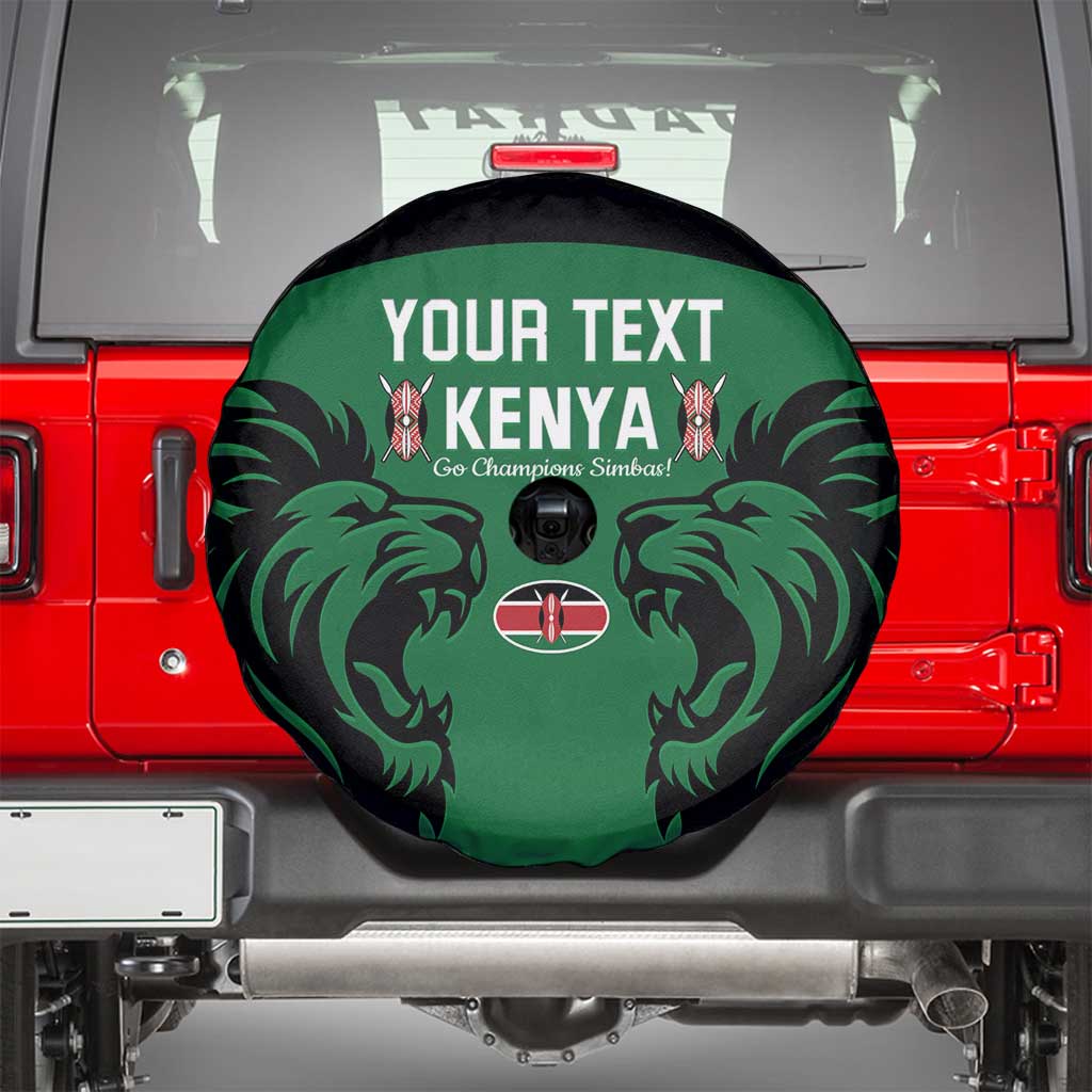 Custom Kenya Rugby Spare Tire Cover 2024 Go Champions Simbas - Green - Wonder Print Shop