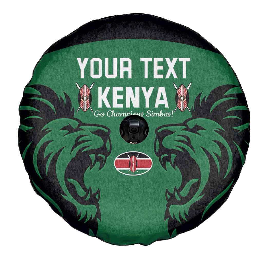 Custom Kenya Rugby Spare Tire Cover 2024 Go Champions Simbas - Green - Wonder Print Shop