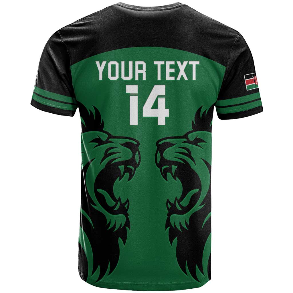 Custom Kenya Rugby T Shirt 2024 Go Champions Simbas - Green - Wonder Print Shop