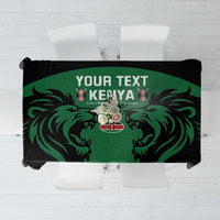 Custom Kenya Rugby Tablecloth 2024 Go Champions Simbas - Green - Wonder Print Shop